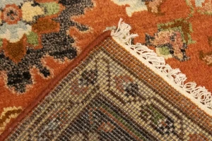 Dark Orange Tribal Floral 6X10 Indo-Mahal Oriental Rug