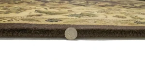 Dark Brown Floral Modern 8X11 Oriental Hand-Tufted Rug