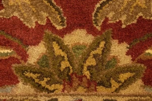 Red Floral Modern 8X11 Oriental Hand-Tufted Rug