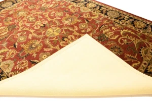 Red Floral Modern 8X11 Oriental Hand-Tufted Rug