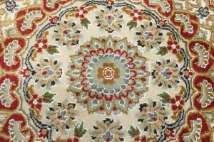 Black Floral 9X12 Indo-Nain Oriental Rug