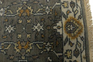 Brownish Floral 3X20 Oushak Chobi Oriental Runner Rug