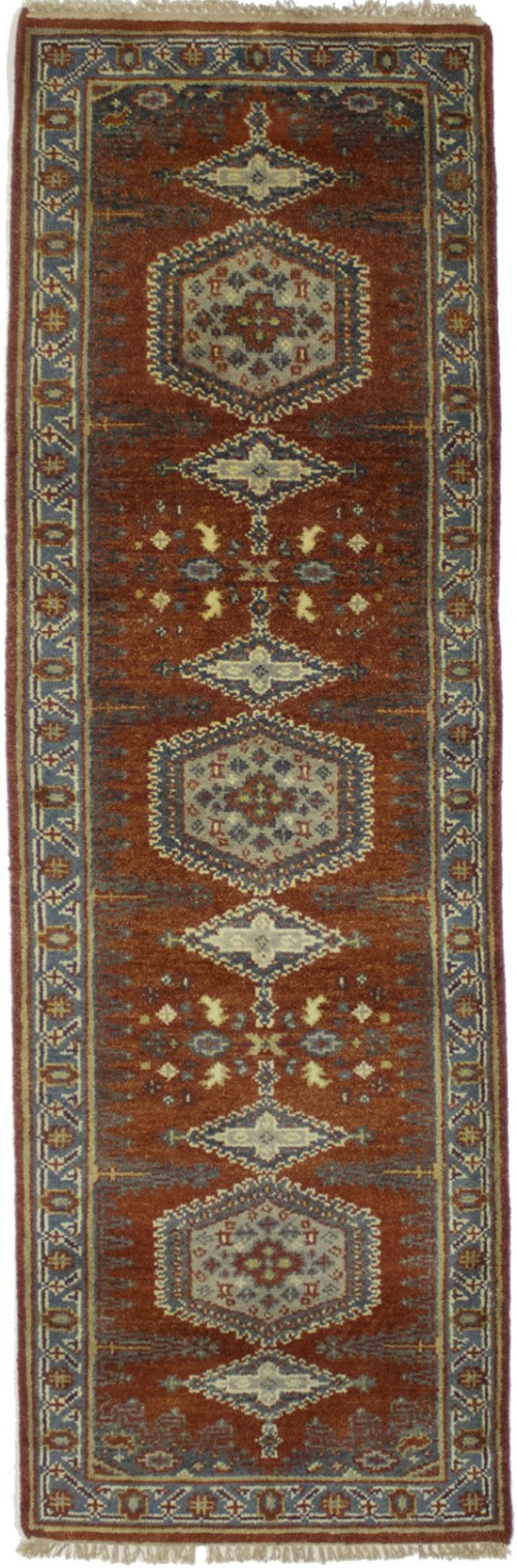 Rust Tribal 3X8 Indo-Viss Oriental Runner Rug