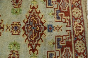 Cream Tribal 3X8 Indo-Viss Oriental Runner Rug