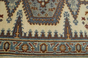 Cream Tribal 3X8 Indo-Viss Oriental Runner Rug