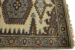 Cream Tribal 3X8 Indo-Viss Oriental Runner Rug