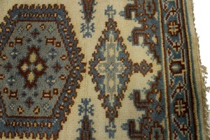 Cream Tribal 3X8 Indo-Viss Oriental Runner Rug