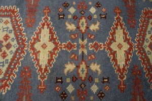 Gray Tribal 3X8 Indo-Viss Oriental Runner Rug