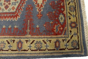 Gray Tribal 3X8 Indo-Viss Oriental Runner Rug