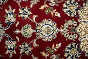 Red Floral 8X10 Indo-Nain Oriental Rug