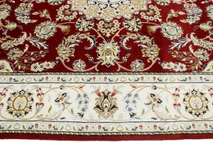 Red Floral 6X9 Indo-Nain Oriental Rug