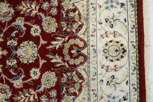 Red Floral 6X9 Indo-Nain Oriental Rug