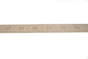 Cream Floral 3X18 Indo-Nain Oriental Runner Rug