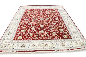 Red Floral 8X10 Indo-Nain Oriental Rug