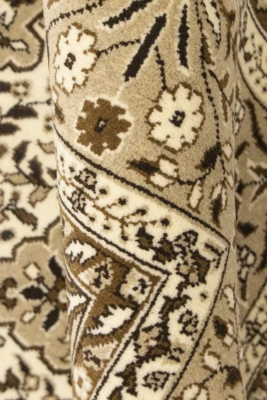 Cream Floral Kirman 6X8 Oriental Rug