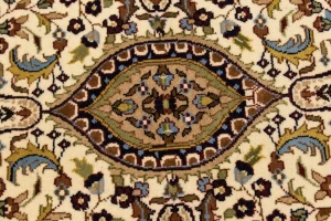 Blue Floral Kirman 5'9X7'6 Oriental Rug
