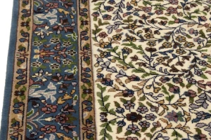 Cream Floral 4X6 Kirman Oriental Rug