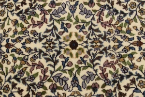 Cream Floral 4X6 Kirman Oriental Rug