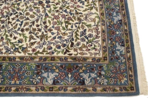 Cream Floral 4X6 Kirman Oriental Rug
