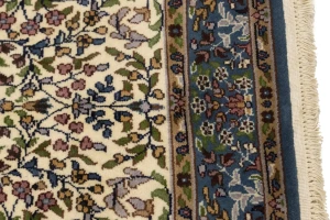 Cream Floral 4X6 Kirman Oriental Rug