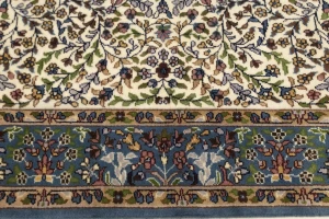 Cream Floral 4X6 Kirman Oriental Rug