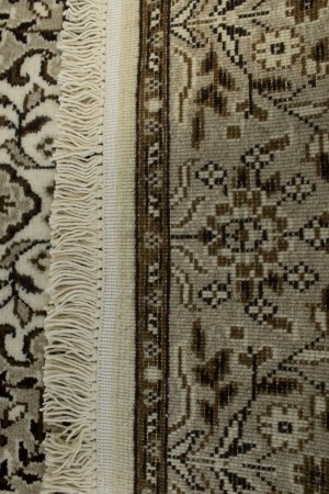 Cream Floral Kirman 3X4 Oriental Rug