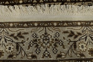 Cream Floral Kirman 3X4 Oriental Rug