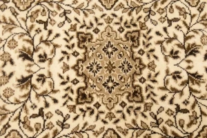 Cream Floral Kirman 3X10 Oriental Runner Rug