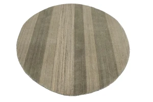 Multicolored Tribal Stripes 5X5 Lori Gabbeh Oriental Round Rug