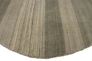 Multicolored Tribal Stripes 5X5 Lori Gabbeh Oriental Round Rug