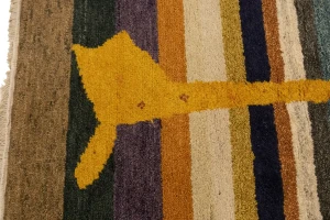 Multicolored Pictorial 6X8 Indo-Gabbeh Oriental Rug