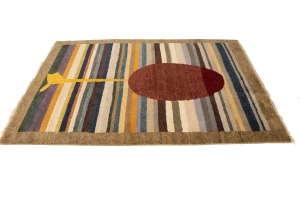 Multicolored Pictorial 6X8 Indo-Gabbeh Oriental Rug