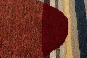 Multicolored Pictorial 6X8 Indo-Gabbeh Oriental Rug