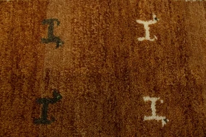 Rust Pictorial Tribal 5'3X6'6 Indo-Gabbeh Oriental Rug