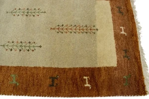 Rust Pictorial Tribal 5'3X6'6 Indo-Gabbeh Oriental Rug