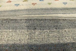 Multicolored Stripes 5X7 Indo-Gabbeh Oriental Rug