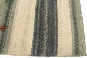 Multicolored Stripes 5X7 Indo-Gabbeh Oriental Rug