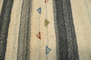 Multicolored Stripes 5X7 Indo-Gabbeh Oriental Rug
