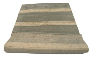 Multicolored Stripes 5X7 Indo-Gabbeh Oriental Rug