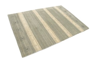 Multicolored Stripes 5X7 Indo-Gabbeh Oriental Rug