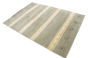 Multicolored Stripes 5X7 Indo-Gabbeh Oriental Rug