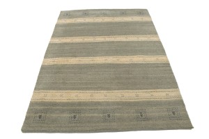 Multicolored Stripes 5X7 Indo-Gabbeh Oriental Rug