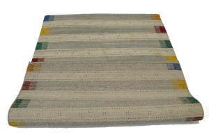 Multicolored Stripes 5X7 Indo-Gabbeh Oriental Rug
