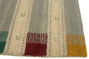 Multicolored Stripes 5X7 Indo-Gabbeh Oriental Rug