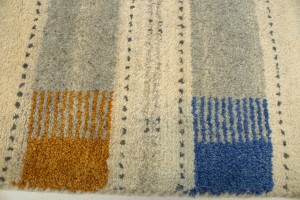 Multicolored Stripes 5X7 Indo-Gabbeh Oriental Rug