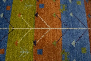 Multicolored Pictorial Tribal 4X6 Indo-Gabbeh Oriental Rug