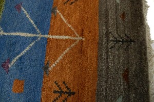 Multicolored Pictorial Tribal 4X6 Indo-Gabbeh Oriental Rug