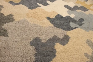 Multicolored Abstract 6'4X9'8 Indo-Gabbeh Oriental Rug