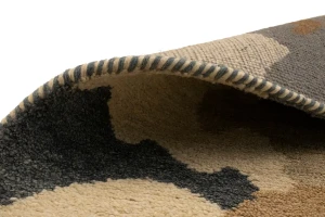 Multicolored Abstract 6'4X9'8 Indo-Gabbeh Oriental Rug