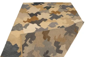 Multicolored Abstract 6'4X9'8 Indo-Gabbeh Oriental Rug